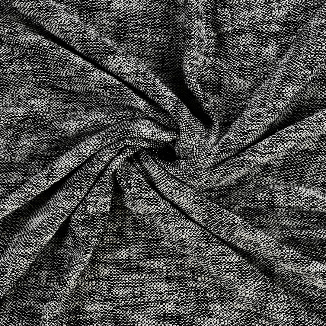 Boho Chambray Throw Blanket with Fringe: Navy Blue
