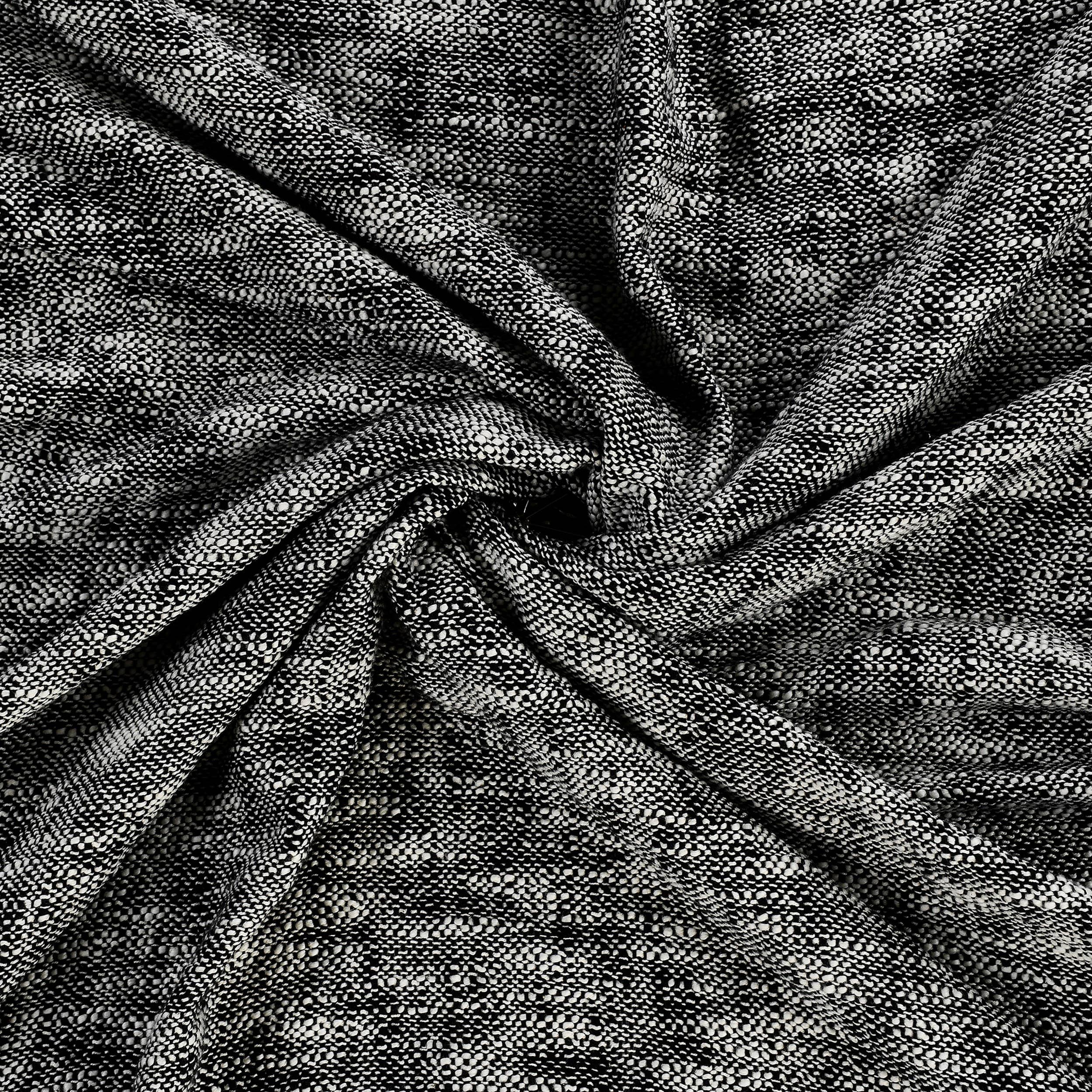 Boho Chambray Throw Blanket with Fringe: Navy Blue