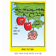 Apple with Worms | Funny Get Well Card