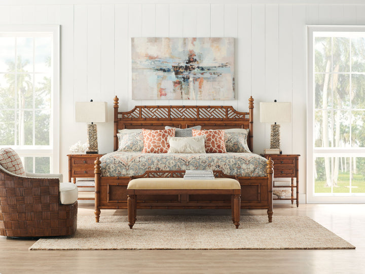 Island Estate - Ginger Island Bedside Chest - Dark Brown