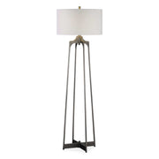 Adrian - Modern Floor Lamp - Pearl Silver