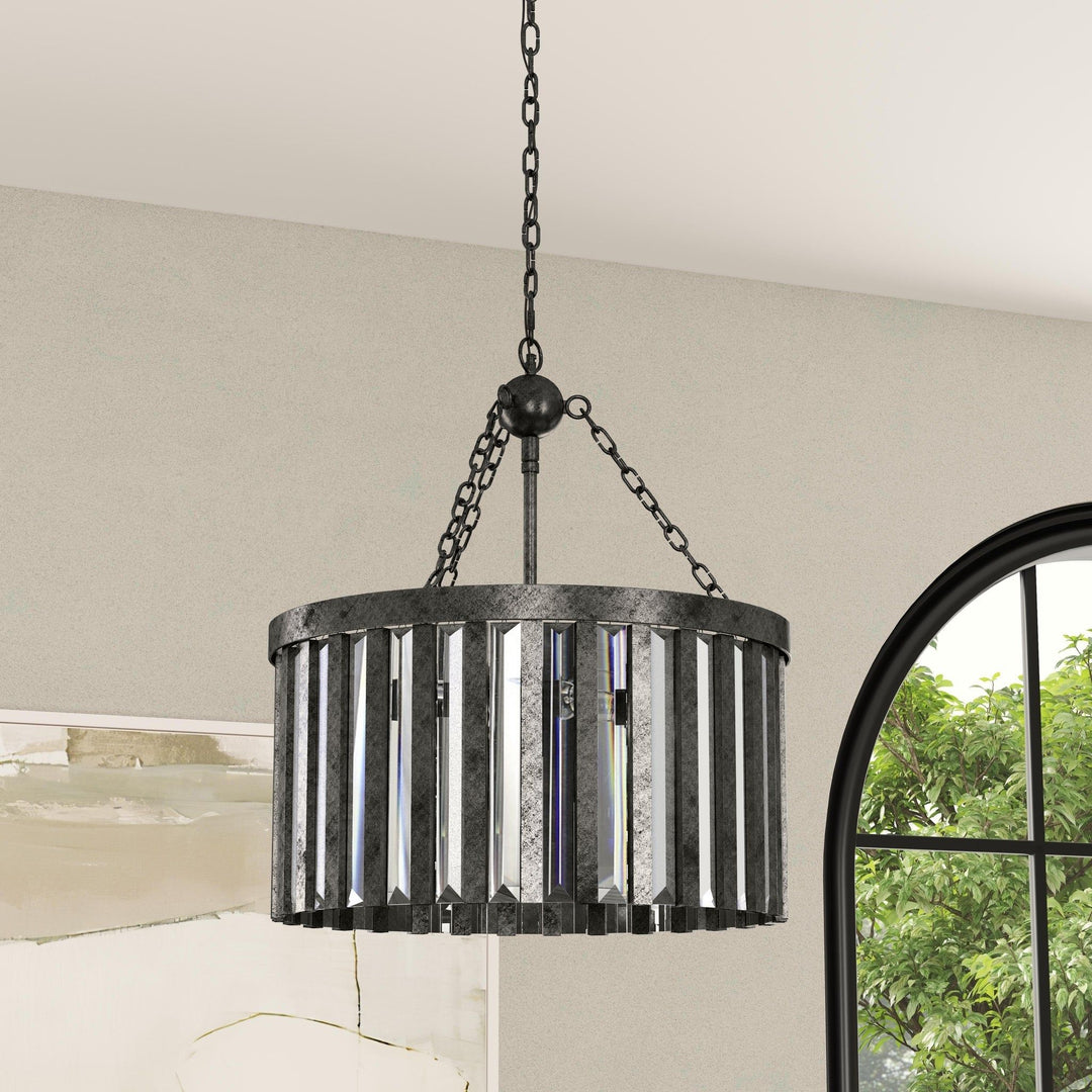 Olympia - Chandelier - Pewter