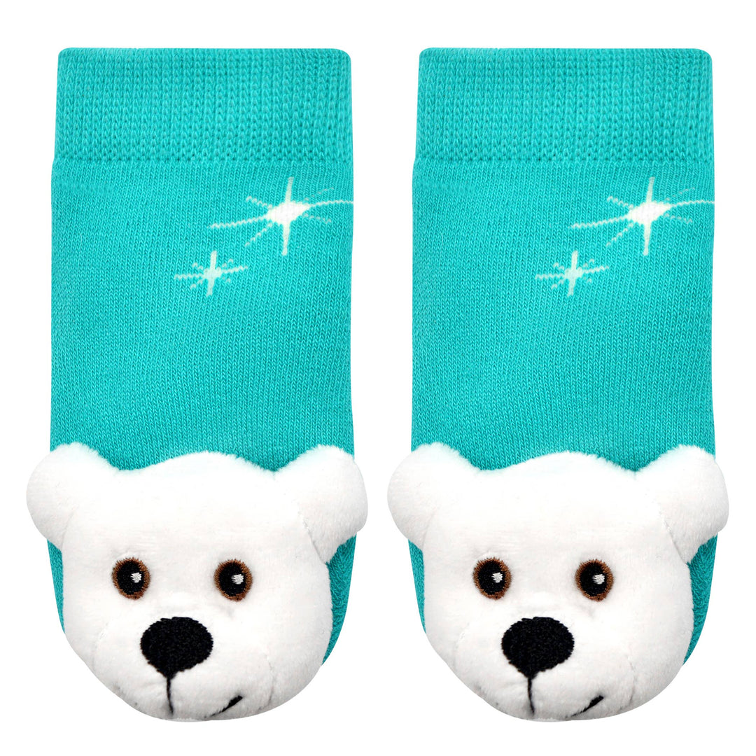 Polar Bear - Boogie Toes Rattle Socks: 0 - 1 Y
