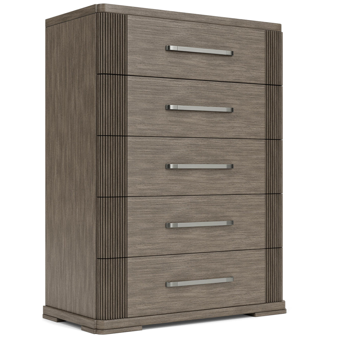 Sariel - Five Drawer Chest - Dark Brown