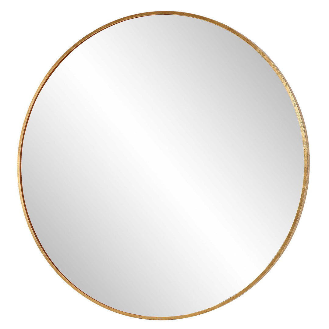 Junius - Large Round Mirror - Gold