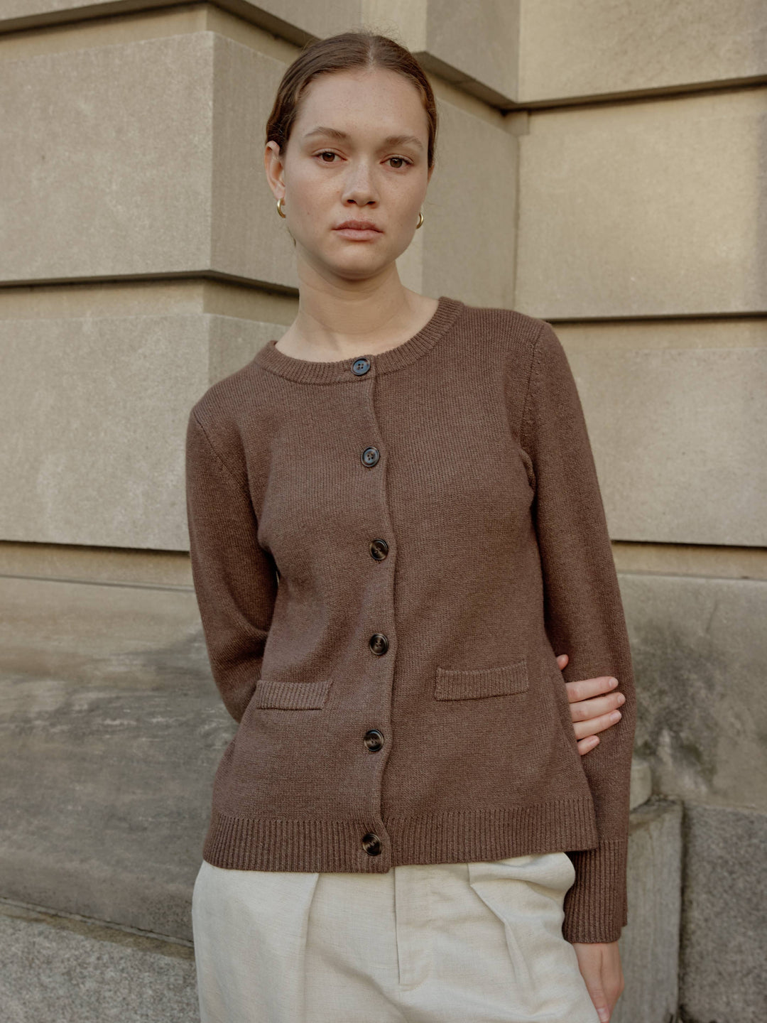 The Tyler Cardigan | Bell Sleeve Buttoned Cardigan: BLACK / MEDIUM