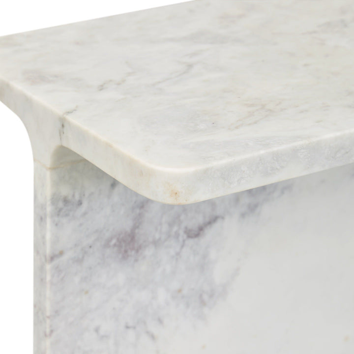 Delaney - Marble Rectangle Accent Table