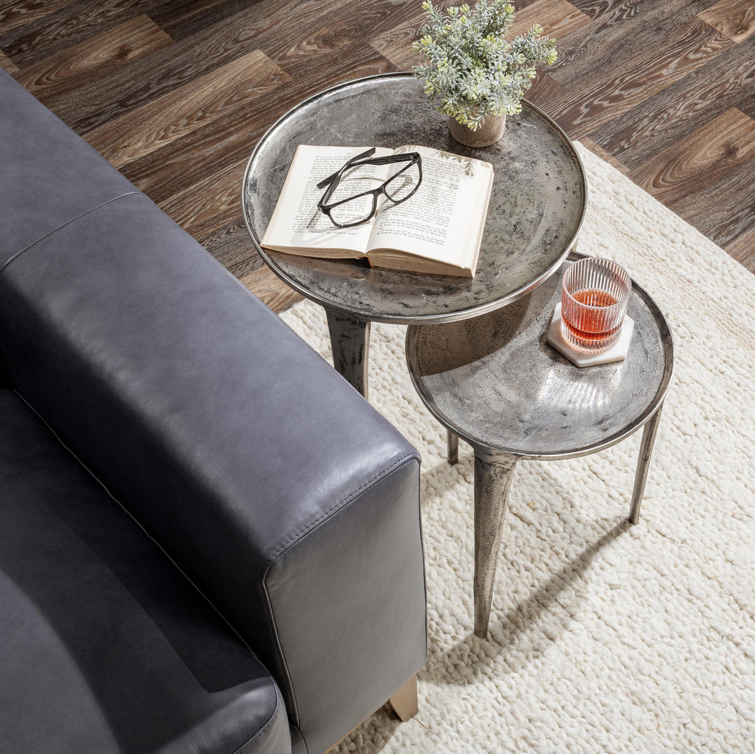 Elinor - Nesting Accent Tables (Set of 2) - Pearl Silver