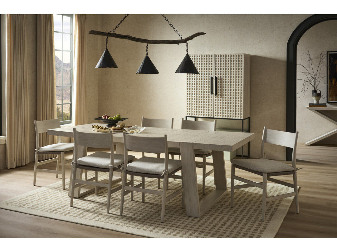 Dwell - Wood Back Side Chair - River Rock