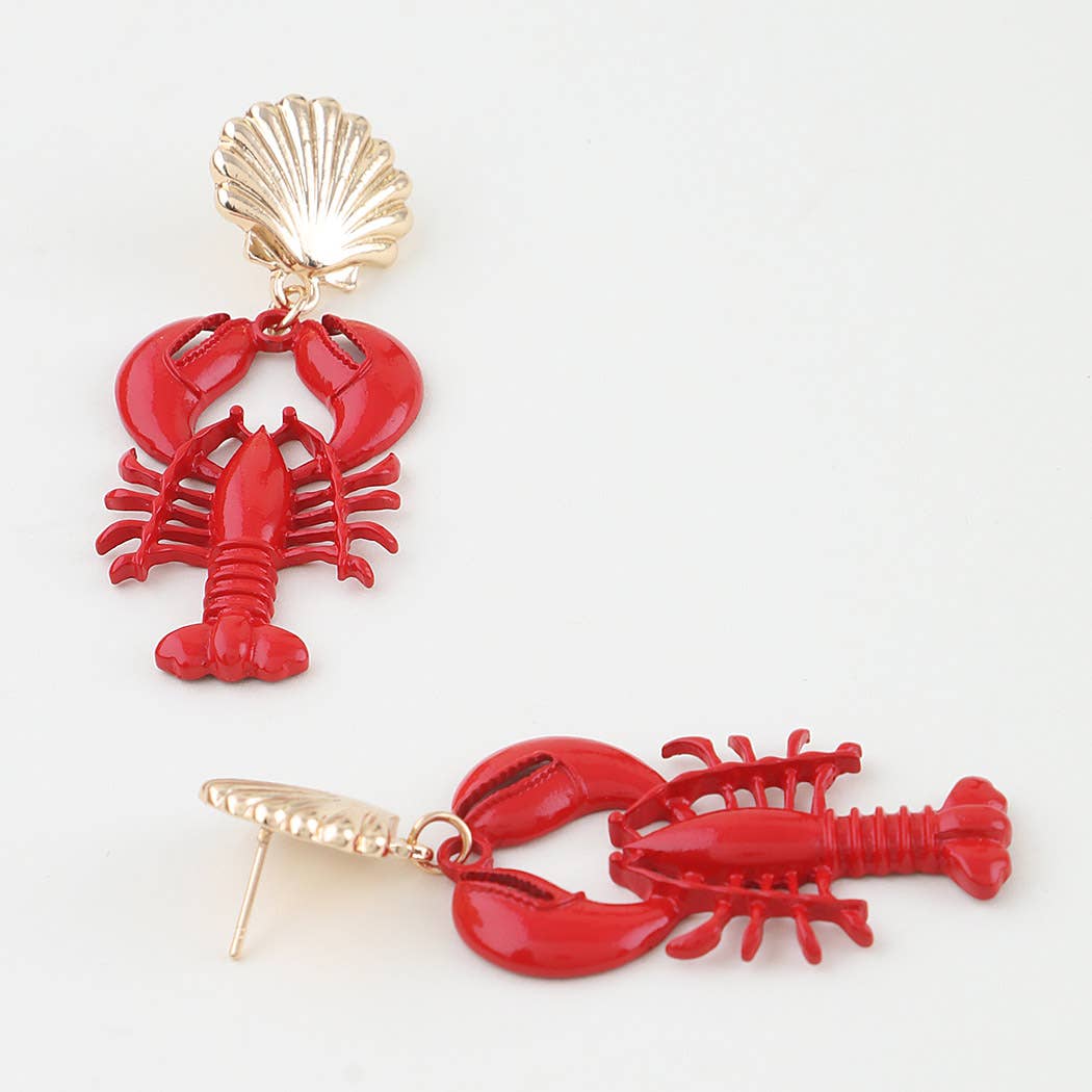 Red Lobster Fashion Earrings