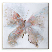 Free Flying - Hand Painted Canvas - Blue