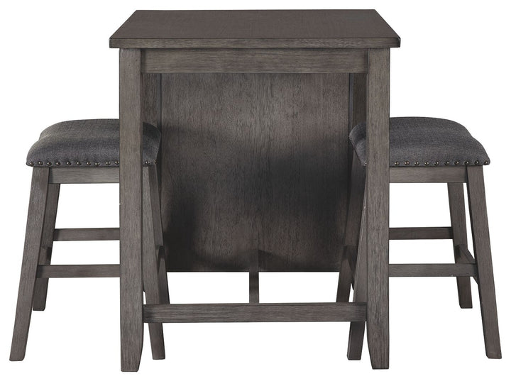Caitbrook - Gray - RECT DRM Counter TBL Set(Set of 3)