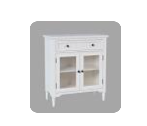 WESTPORT 32 ACCENT CABINET - WHT