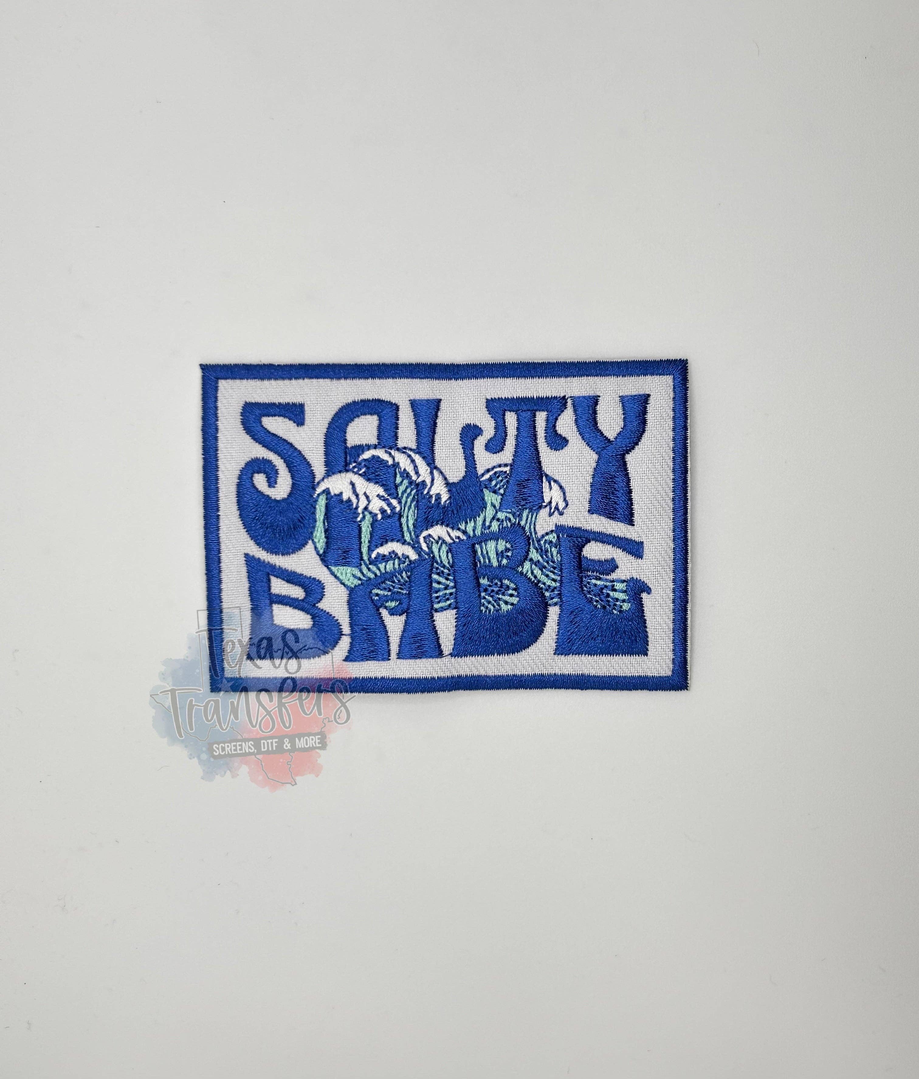 Salty Babe (Waves)Iron-On Patch
