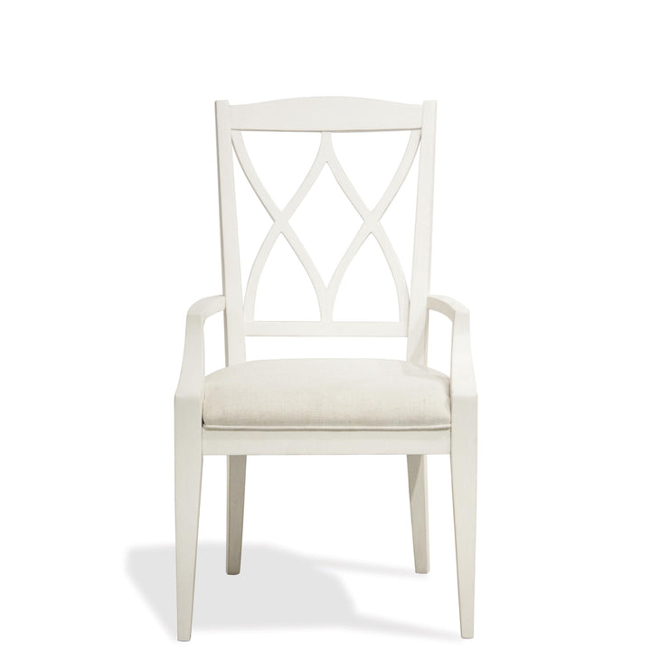 Myra - Back Upholstered Arm Chair (Set of 2) - Paperwhite