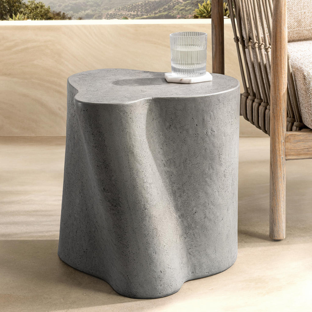 Everson - Outdoor Accent Table - Dark Gray