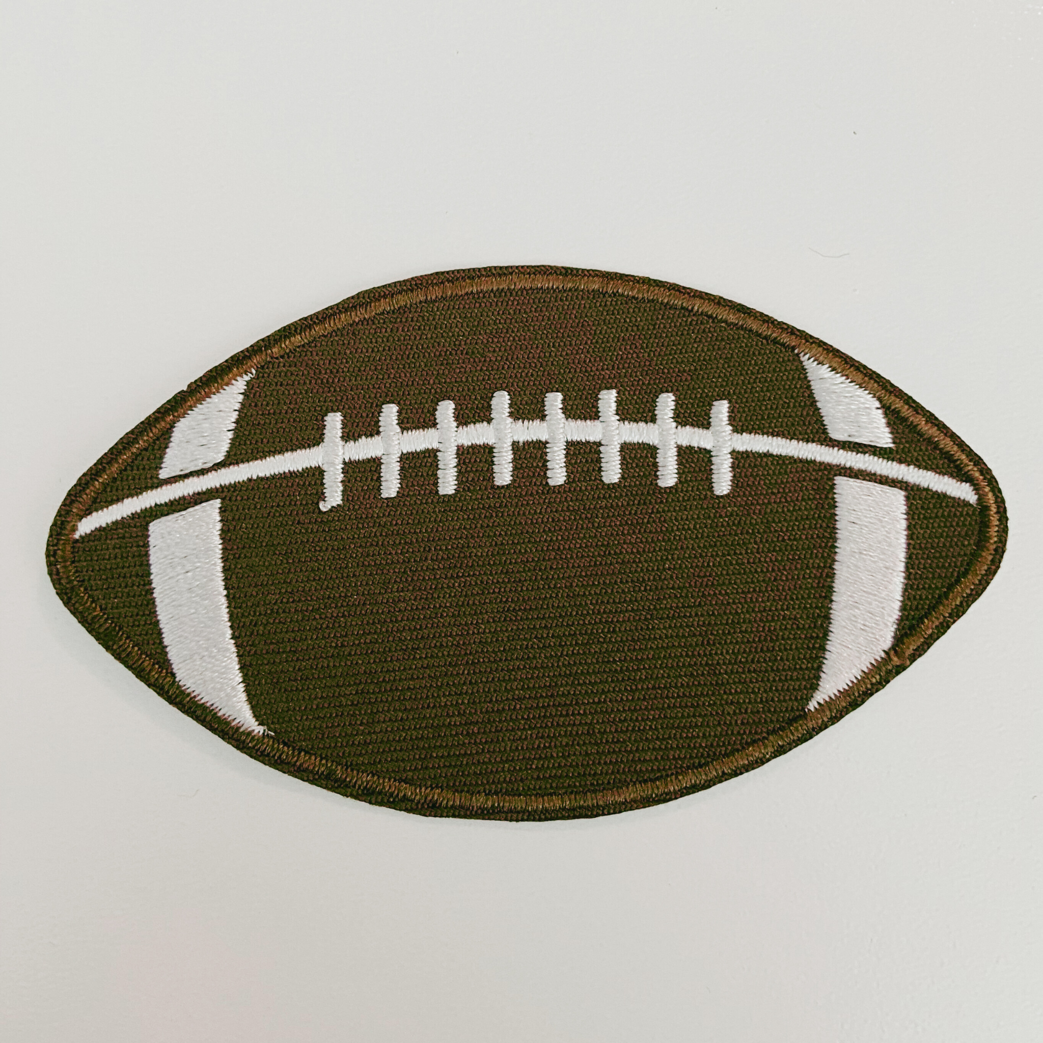 3" Football -  Embroidered Hat Patch