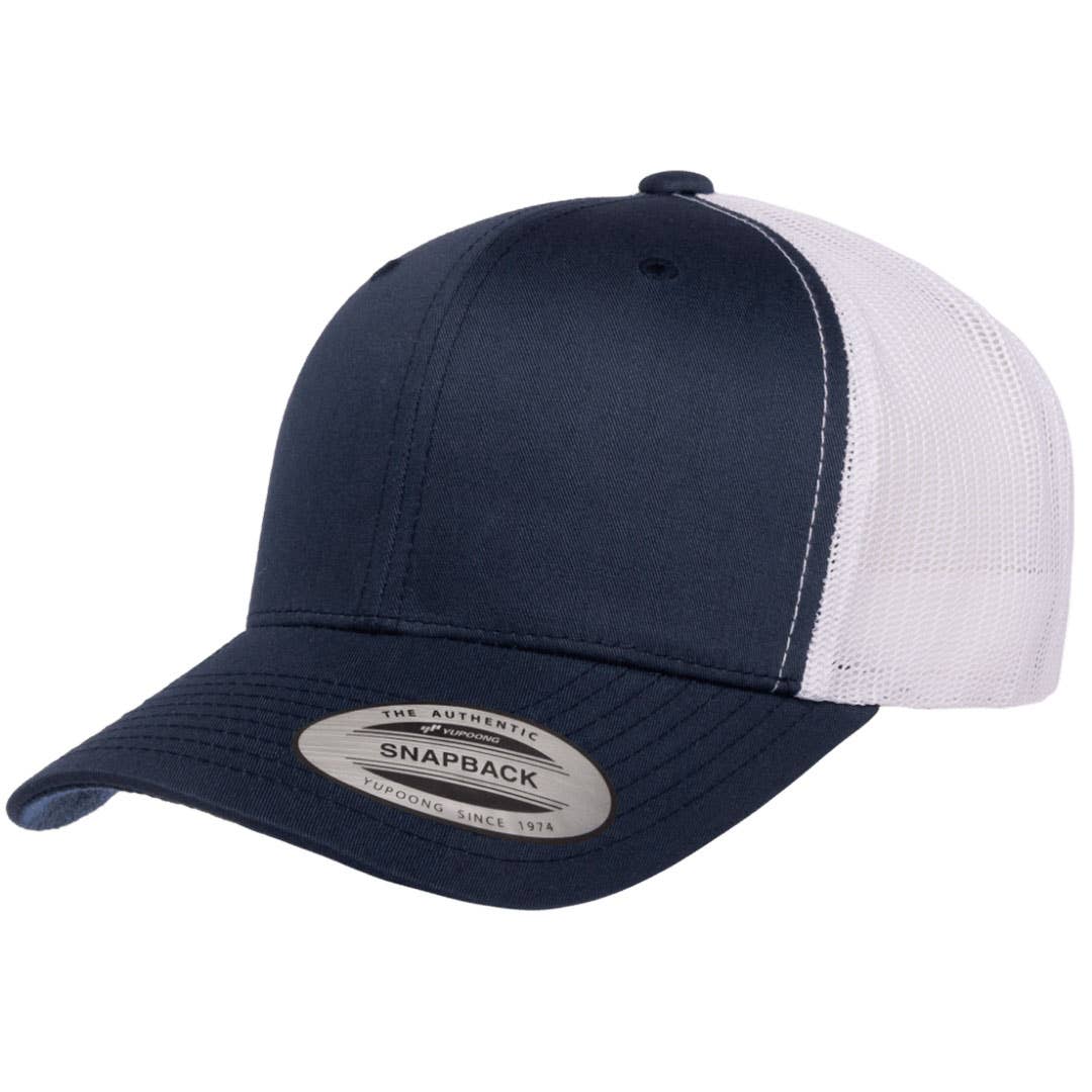 Morning Wood | Leather Patch Hat: Black / White