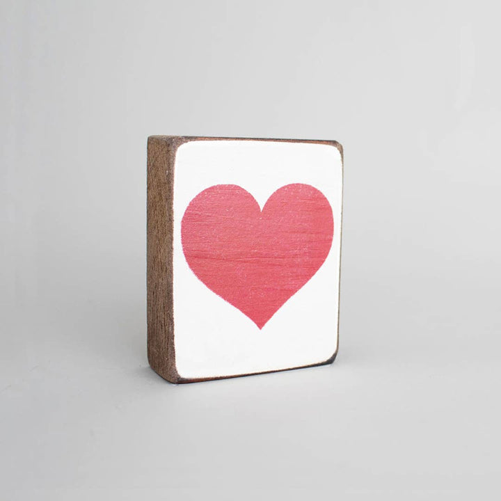 Heart Decorative Wooden Block
