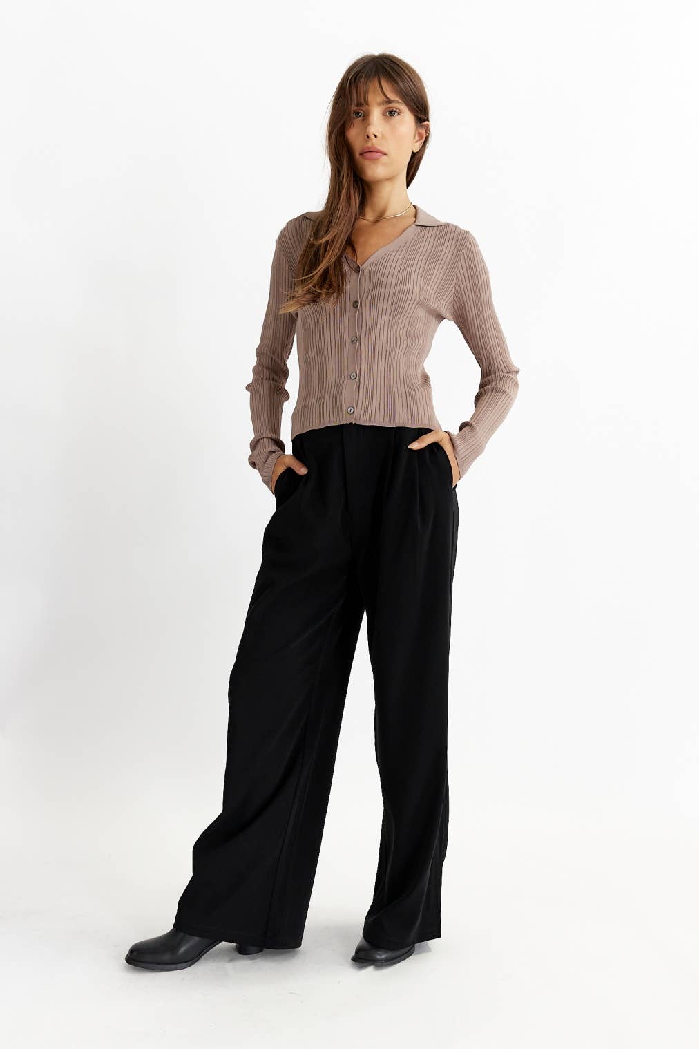 The Celine Top: TAUPE / LARGE