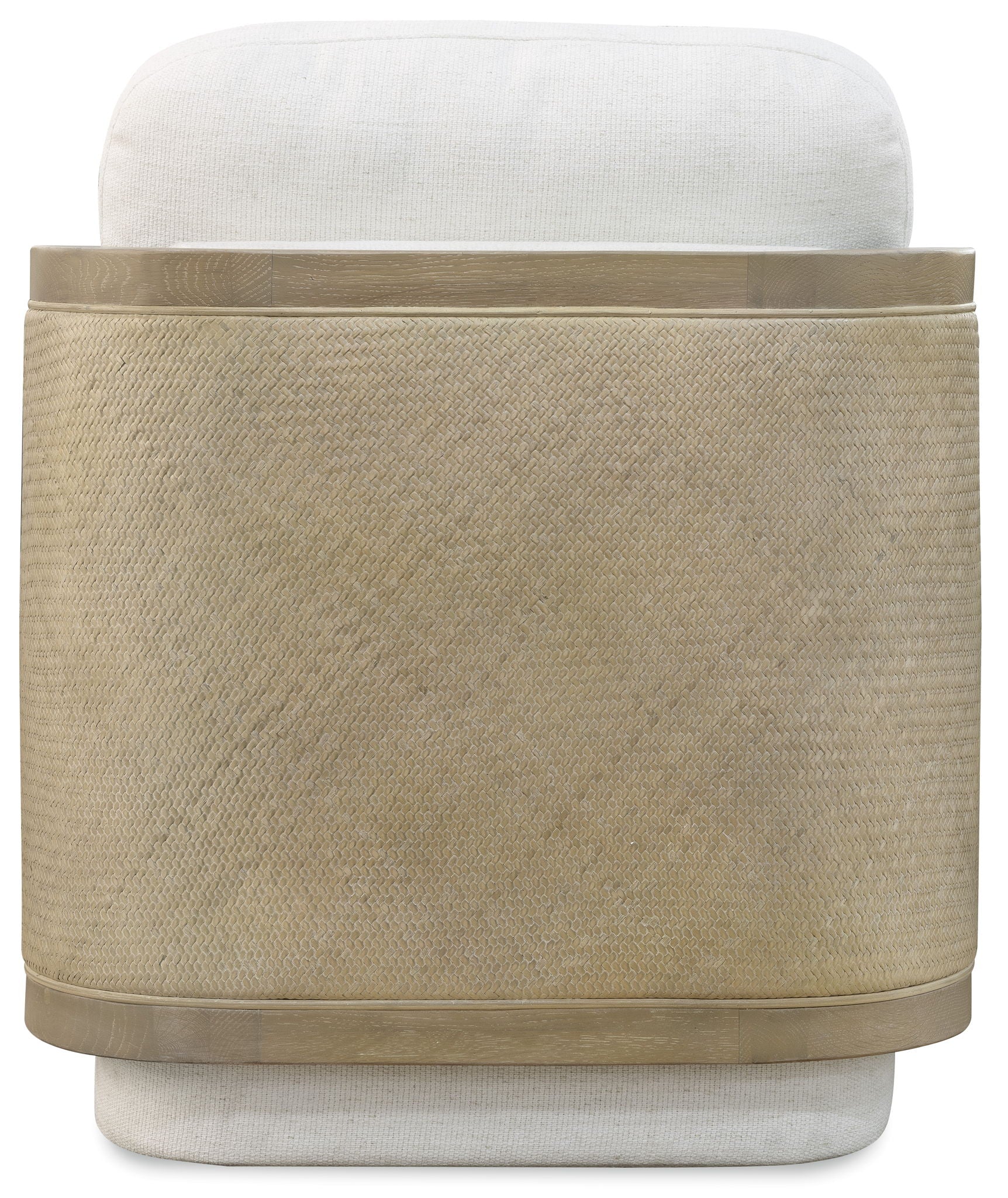 CC - Wilma Swivel Chair - White / Light Brown