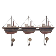 SALE Rustic Boats Triple Prong Hook