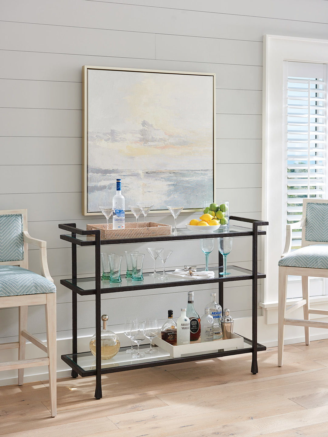 Newport - Huntington Metal Server - Black