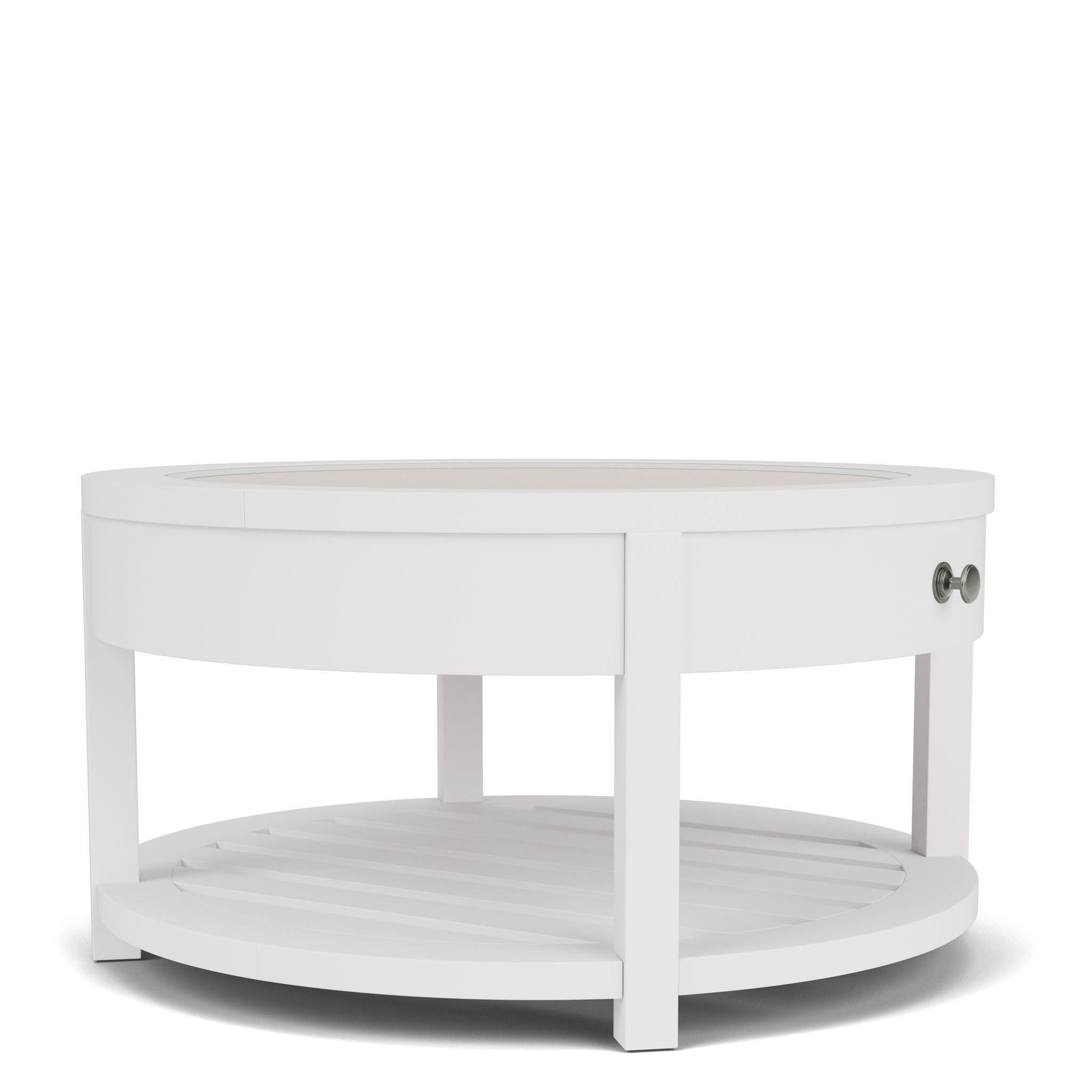 Rosalie - Round Cocktail Table - White