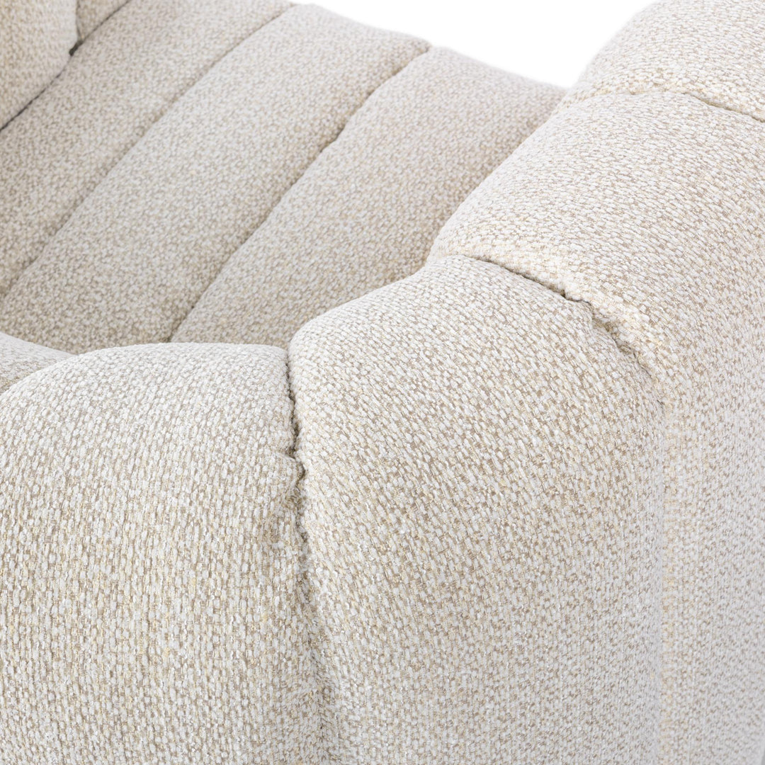 Lexa - Upholstered Swivel Chair - Cream