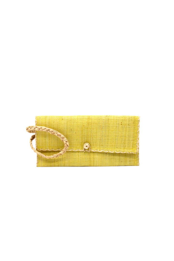 ChiChi Straw Clutch Wristlet Bag: Natural