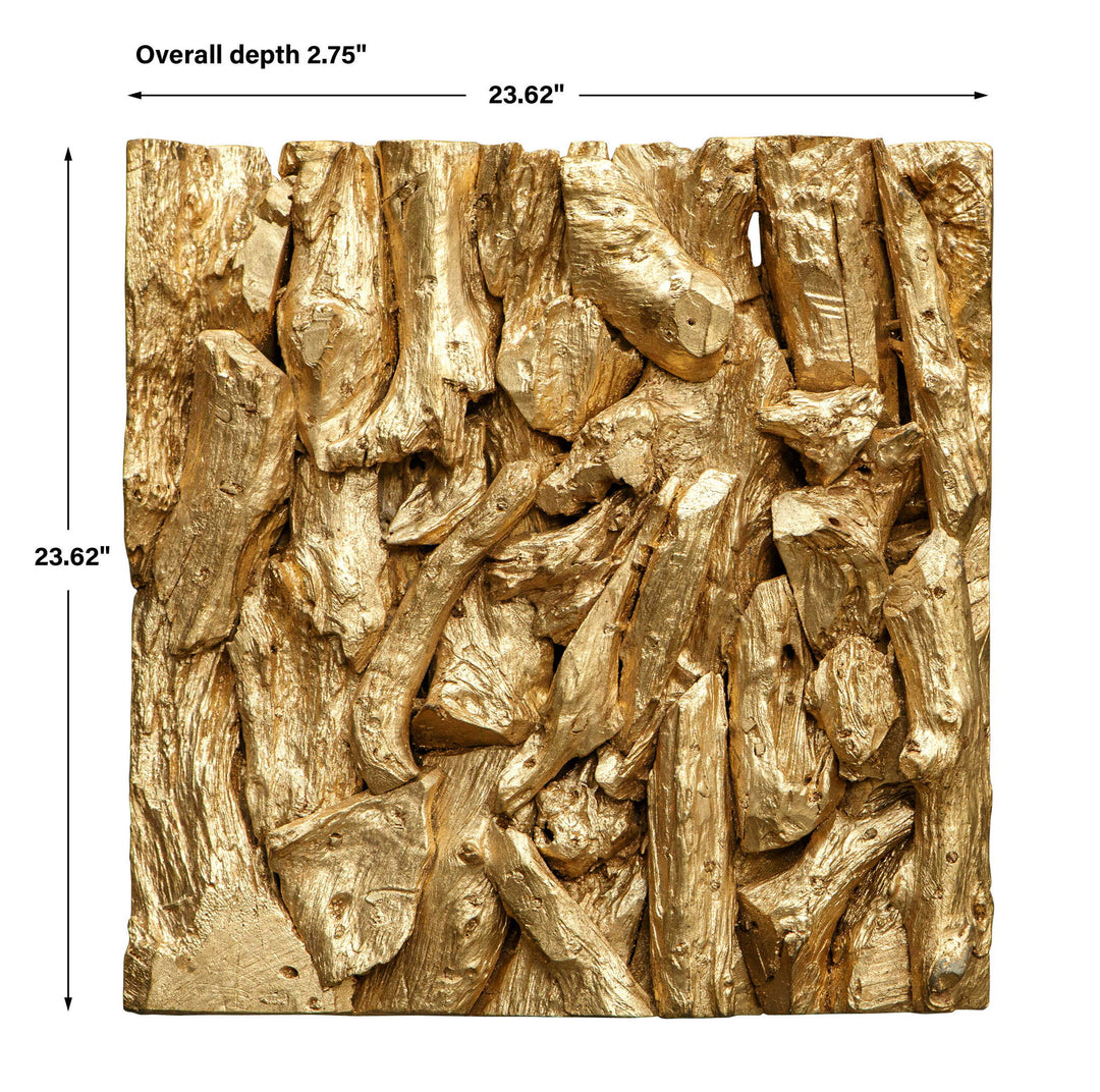 Rio - Wood Wall Décor - Gold
