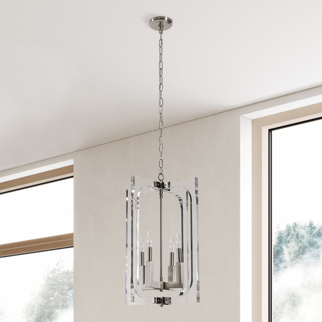 Ellison - Chandelier - Clear/Nickel