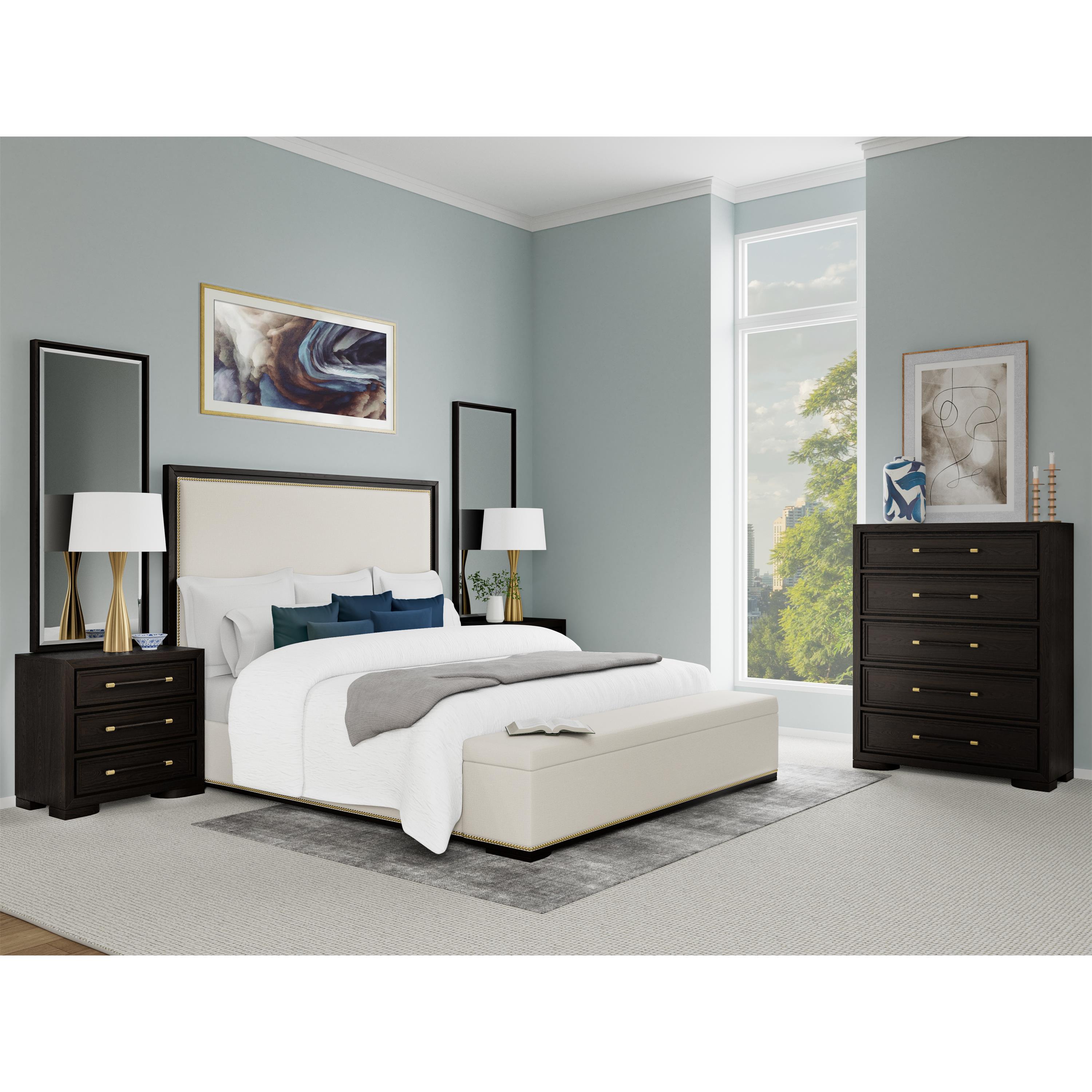 Lydia - Accent Mirror - Dark Brown