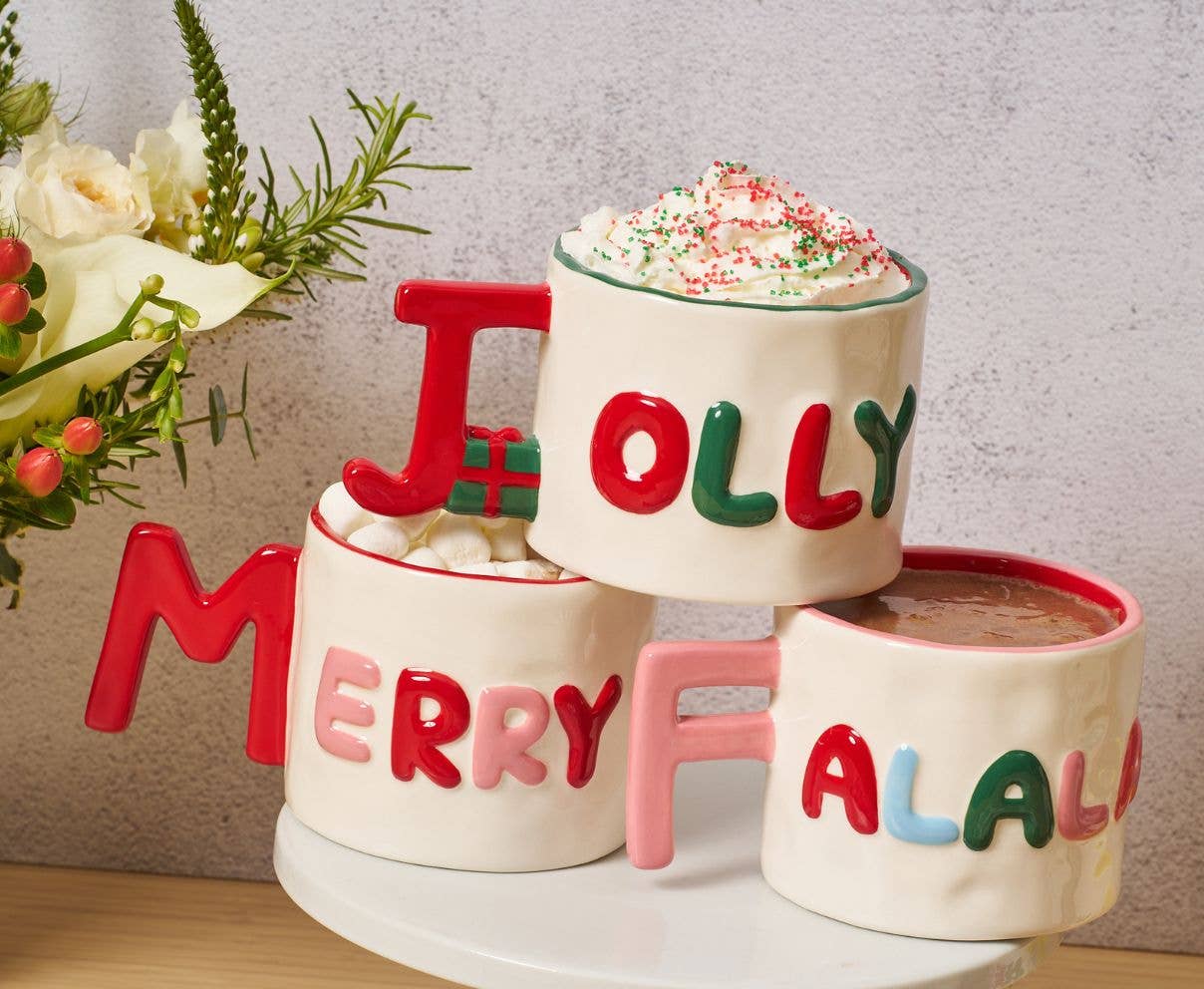 Ceramic Message Mug Jolly, 14oz