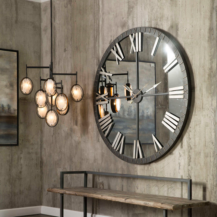 Maxin - 9 Light Chandelier - Dark Bronze