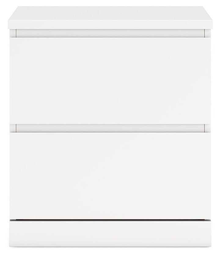 Onita - White - Two Drawer Night Stand