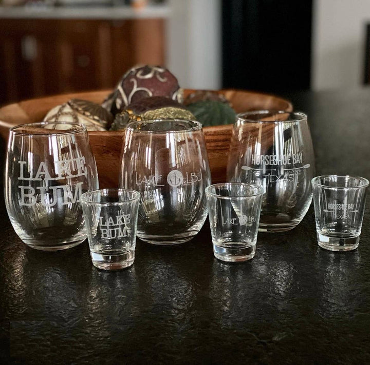 GLASSWARE - Custom Town Bold & Tall: Stemmed Wine Glass