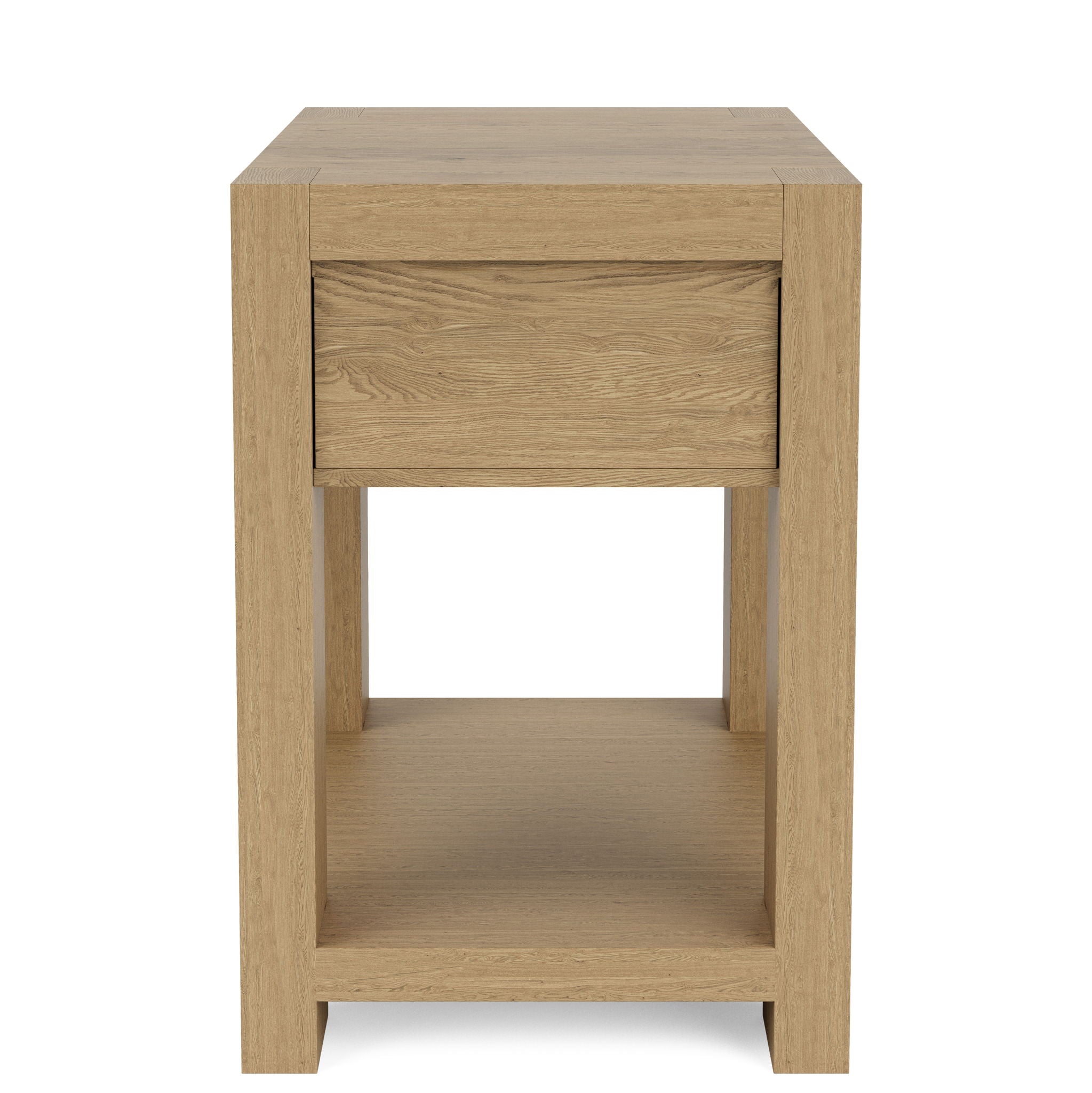 Davie - Chairside Table - Light Brown