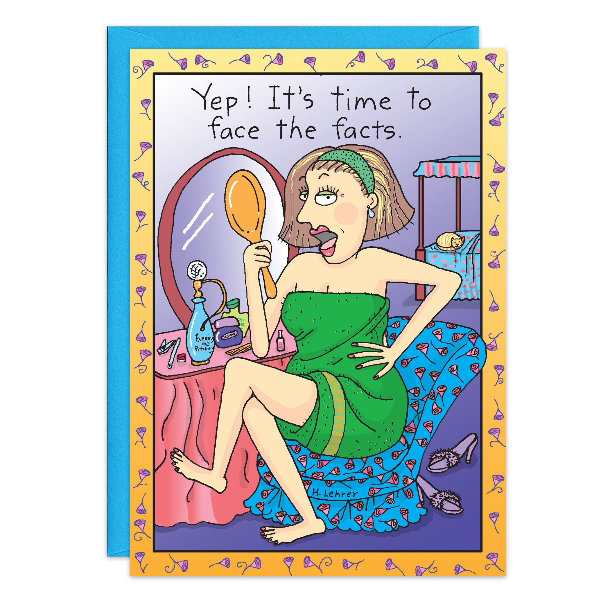 Face The Facts Birthday Card - 7215