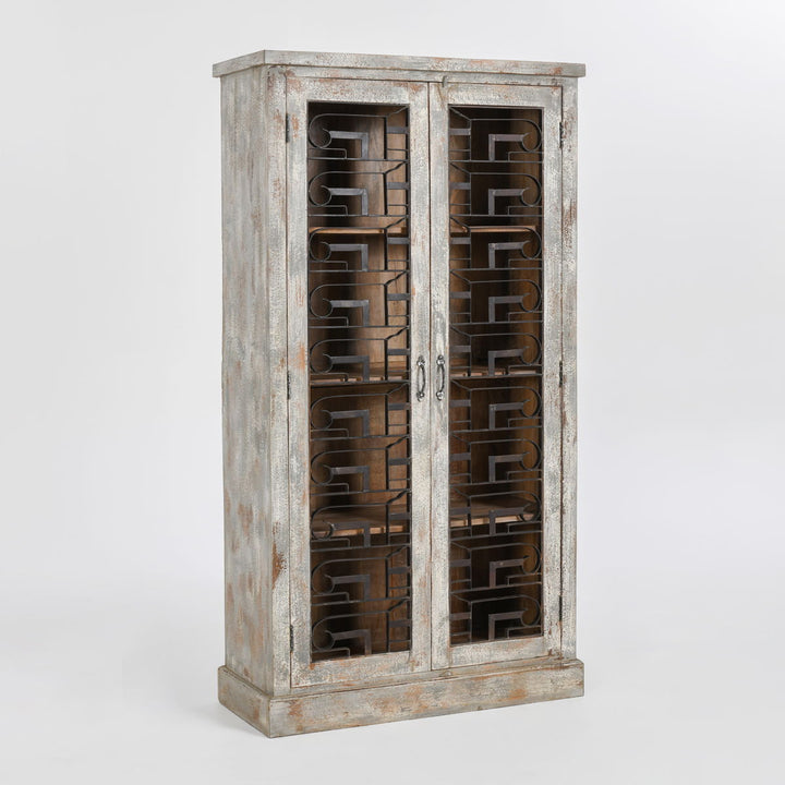 Iron Bar Almirah - Pearl Silver