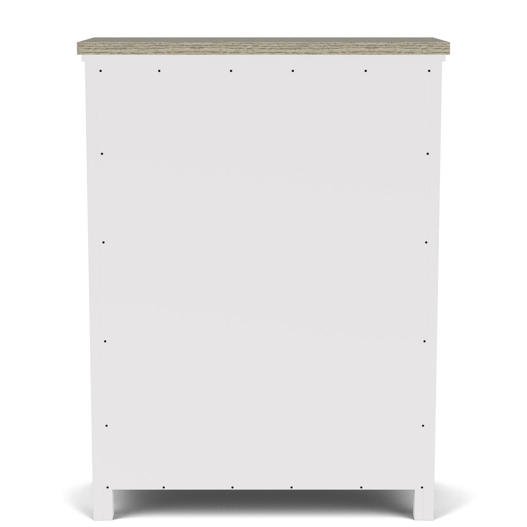 Cora - Five Drawer Chest - White