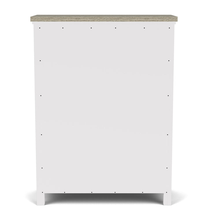 Cora - Five Drawer Chest - White