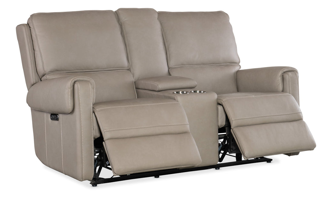Somers - Power Console Loveseat With Power Headrest