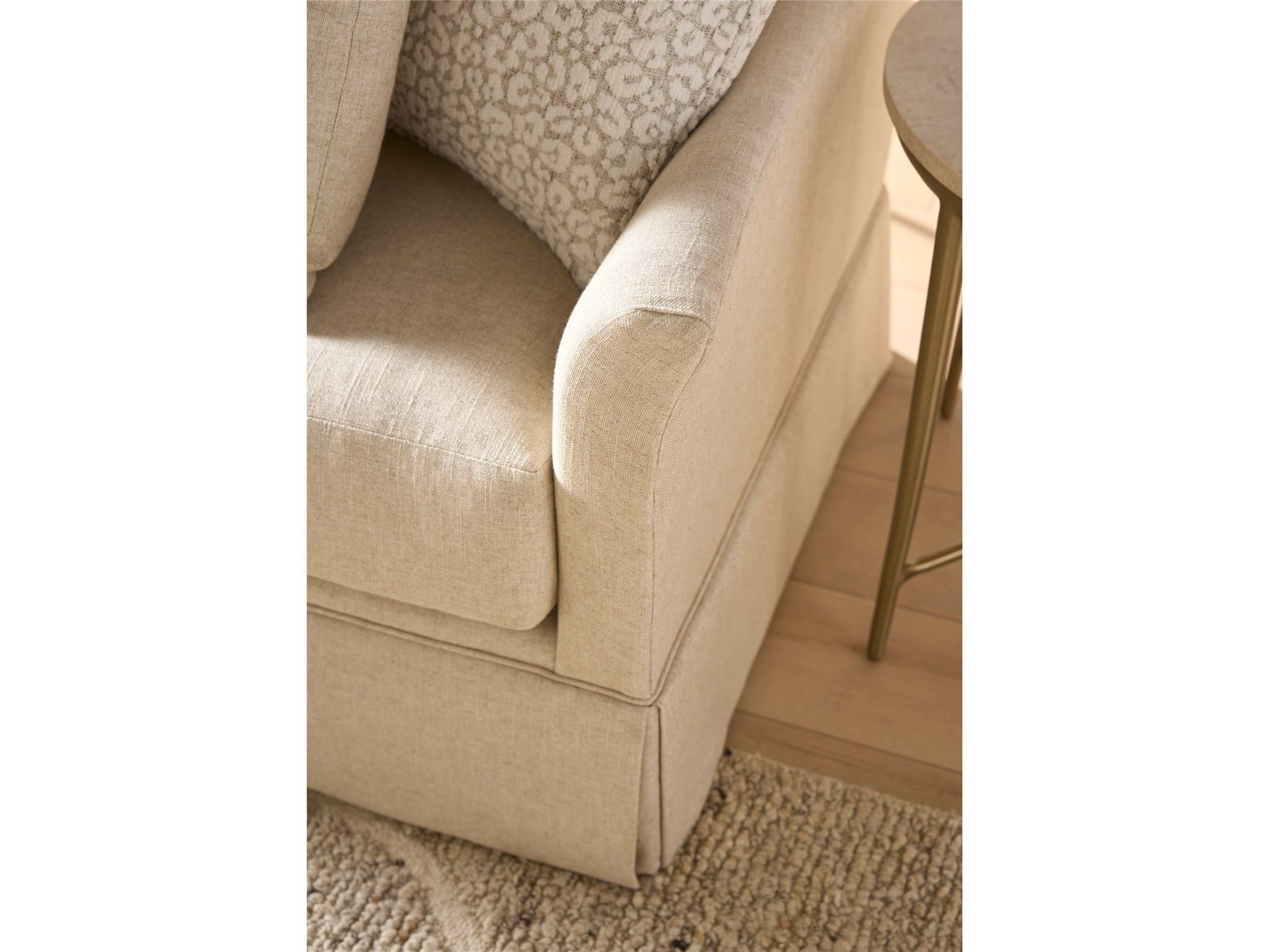 Madison - Skirted Sofa, Special Order - White