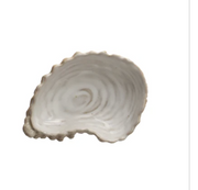 WHITE SHELL OSTREIDAE DISH