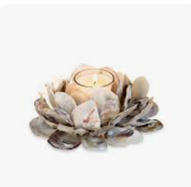 OYSTER SHELL VOTIVE HOLDER