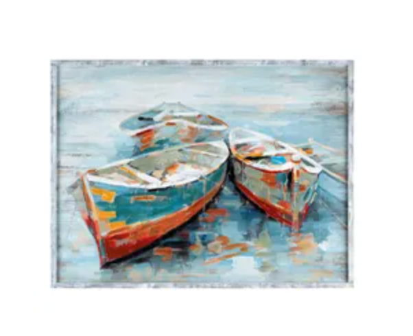 BEAUFORT FRAMED WOOD PRINT - 48"X 36"