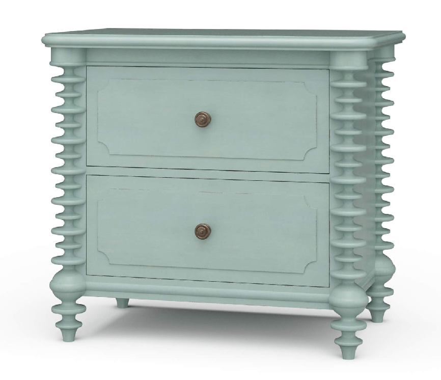 MILANO 2 DRAWER BEDSIDE TABLE SMALL - FRB