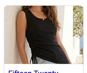 TIA SIDE SHIRRED TANK