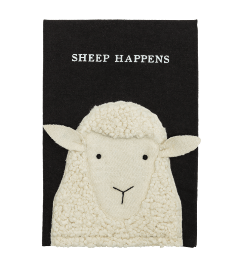 EMBROIDERED SHEEP TOWEL